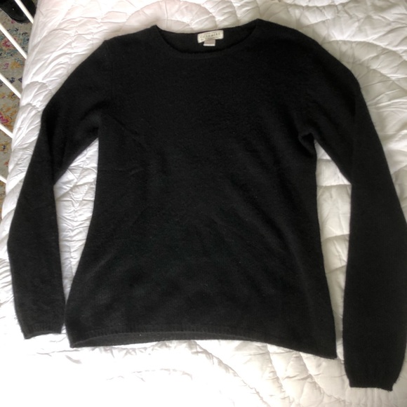 Black cashmere sweater - Picture 4 of 6